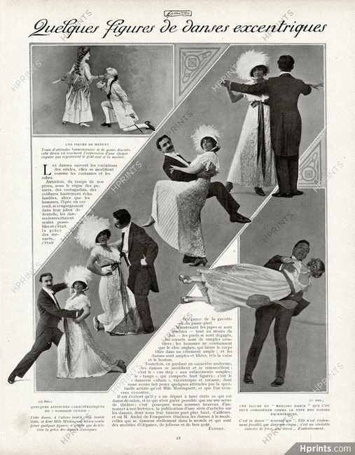 Danses Excentriques 1913 Menuet, Dansoon Cubain, Weeling Dance