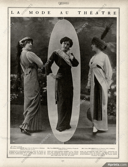 Margaine-Lacroix, Doucet, Margaine-Lacroix 1913 La Mode au Théâtre, Cl.Félix et Talbot