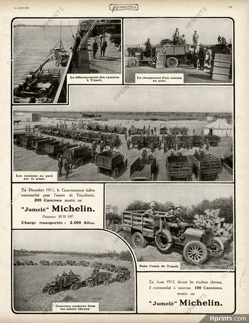 Michelin 1913 Jumelé, Tripolitaine, Lybie