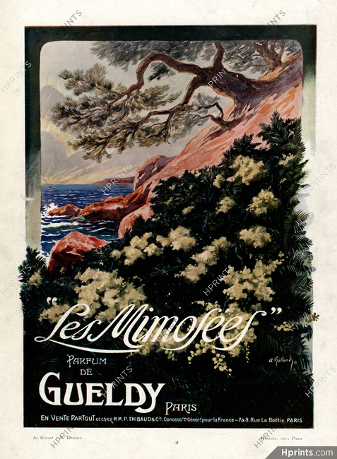 Gueldy (Perfumes) 1919 Les Mimosées, André Galland