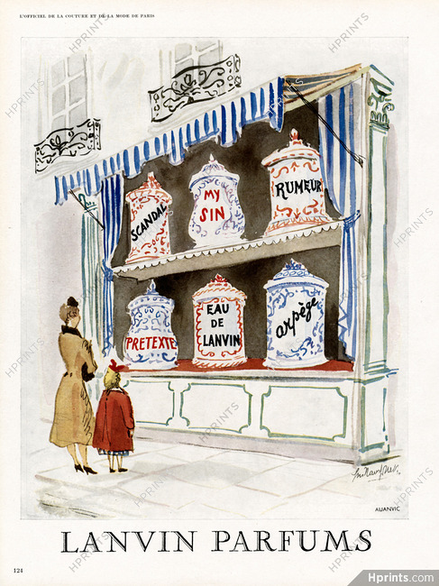 Lanvin (Perfumes) 1950 Guillaume Gillet, Arpège, Eau De Lanvin, Prétexte, My Sin, Scandal, Rumeur