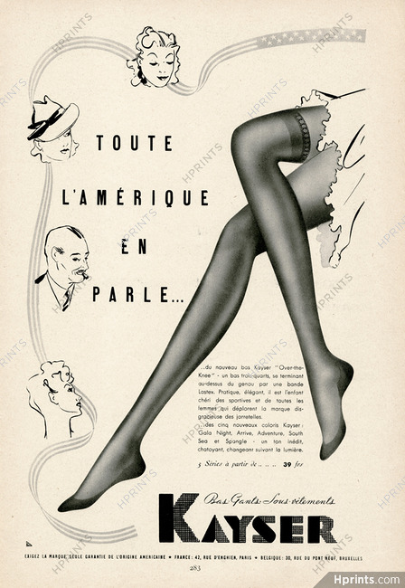 Kayser (Hosiery) 1936 Stockings