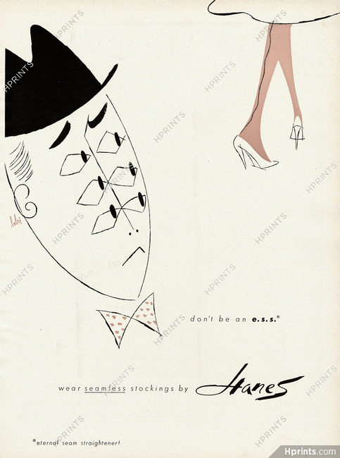 Hanes (Hosiery, Stockings) 1952 Vladimir Bobri