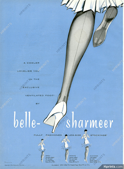 Belle-Sharmeer (Hosiery, Stockings) 1955