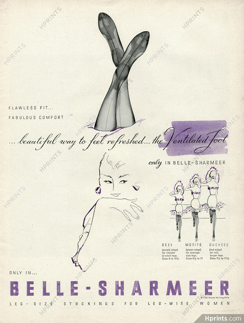 Belle-Sharmeer (Hosiery, Stockings) 1953