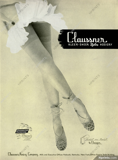 Claussner (Hosiery) 1951 Stockings