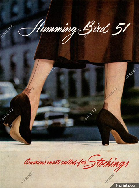 Humming Bird (Hosiery) 1948 Seam Stockings