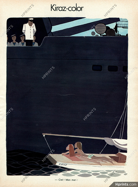 Edmond Kiraz 1973 Adultery, Transatlantic Liner, Captain, Kiraz-Color