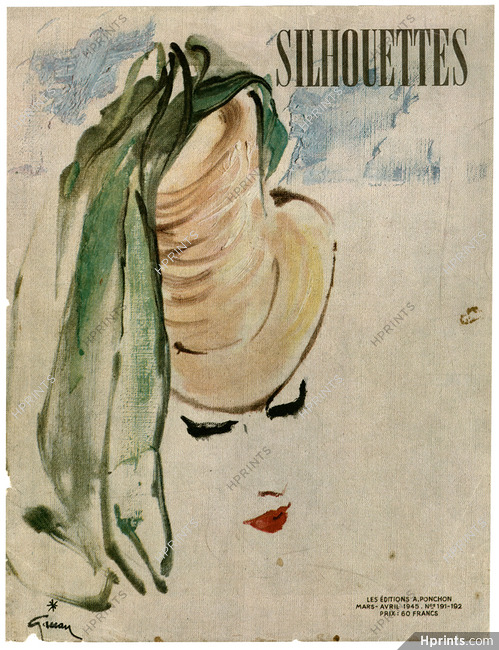 René Gruau 1945 Silhouettes Cover