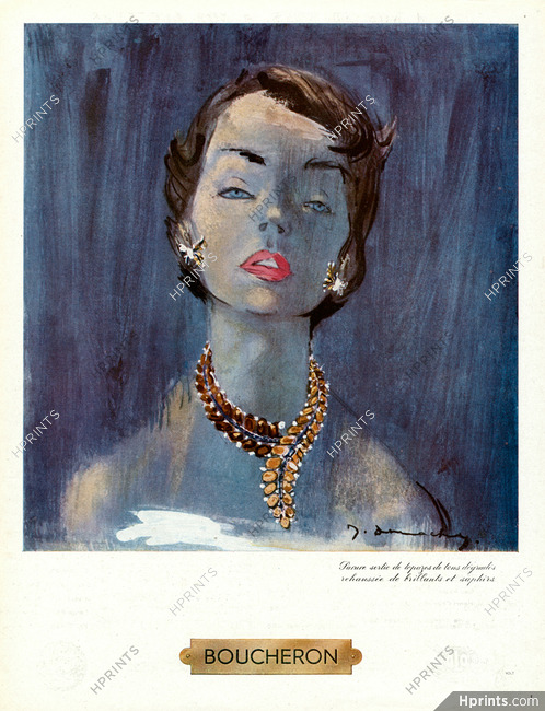 Boucheron 1949 Parure sertie de Topazes, Jacques Demachy