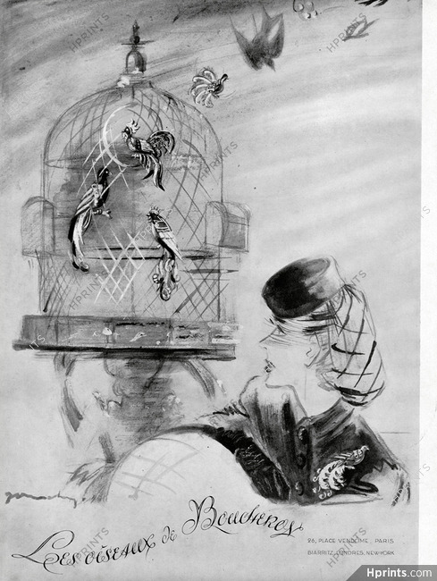Boucheron 1939 Les Oiseaux, Birds Clips, Jacques Demachy