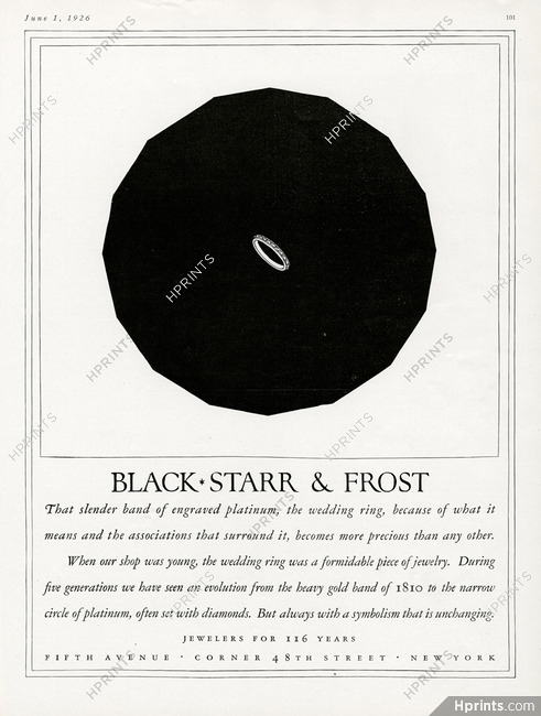 Black Starr & Frost (Jewels) 1926