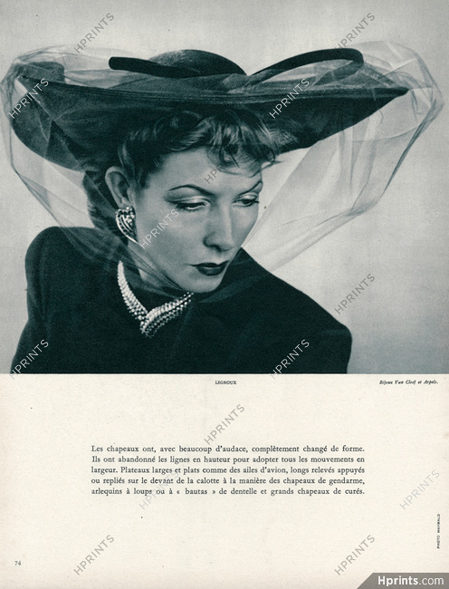 Legroux Soeurs 1947 Necklace, Earrings, Van Cleef & Arpels, Photo Willy Maywald