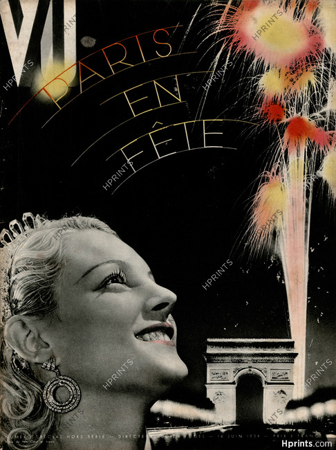 Van Cleef & Arpels 1934 Paris en fête, Earring, Diadème, Tiara, Arc de Triomphe