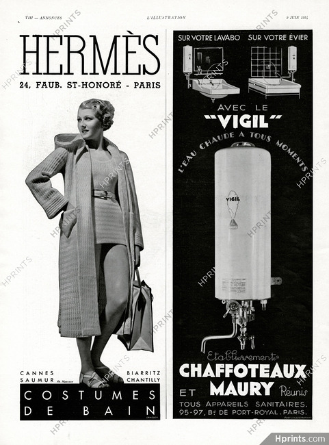 Hermès (Swimwear) 1934 Photo Meerson