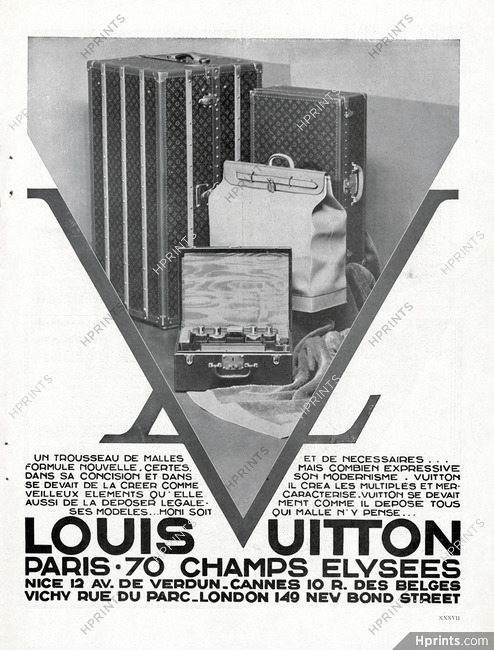 Louis Vuitton (Luggage, Baggage) 1930 Malle-Auto