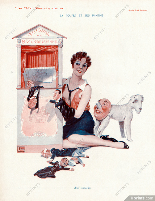 Georges Léonnec 1930 La Poupée et ses Pantins, Guignol, Puppets