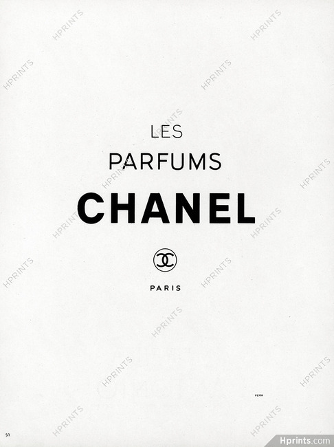 Chanel (Perfumes) 1946 Les Parfums, Label