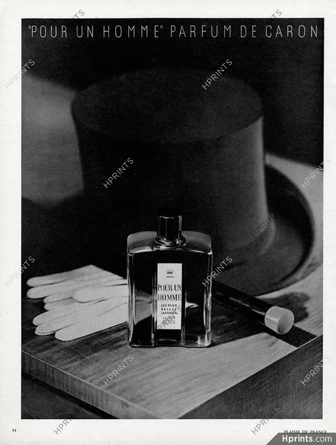 Caron (Perfumes) 1951 Pour un Homme, Top Hat
