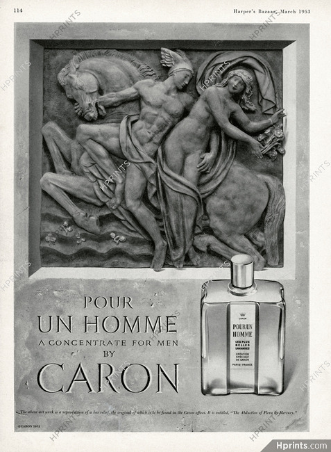 Caron (Perfumes) 1953 Pour un Homme, The Abduction of Flora by Mercury