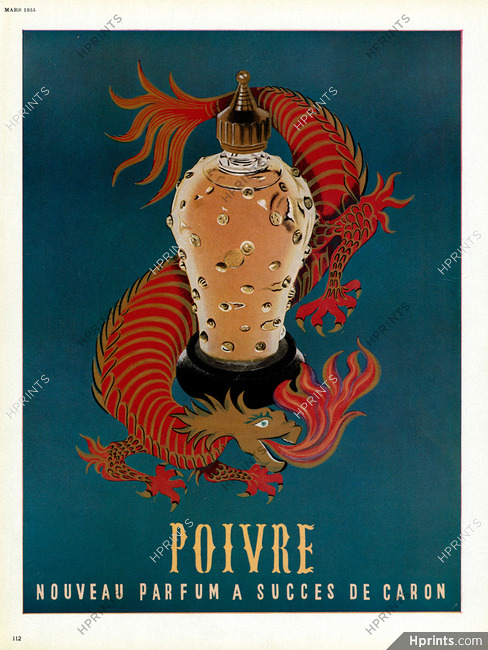 Caron (Perfumes) 1955 Poivre, Dragon (version green)