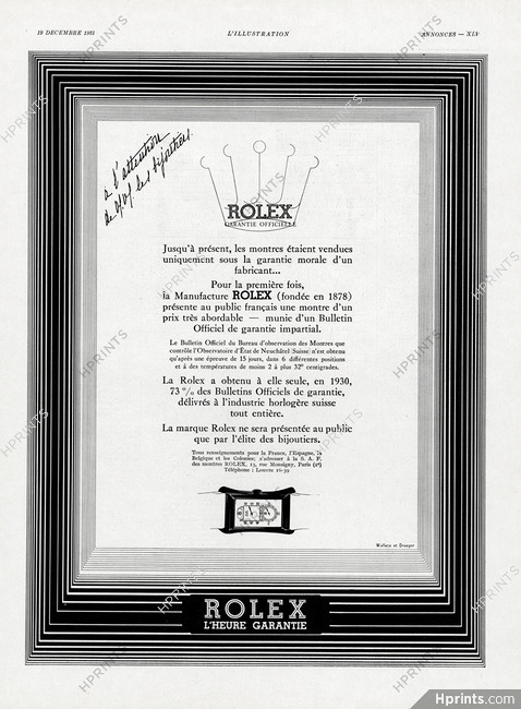 Rolex (Watches) 1931
