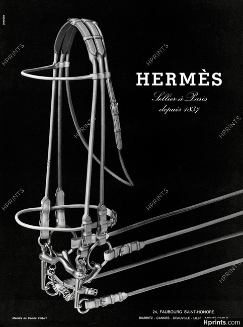 Hermès 1966 Filet, Brides, Mors pour Cheval