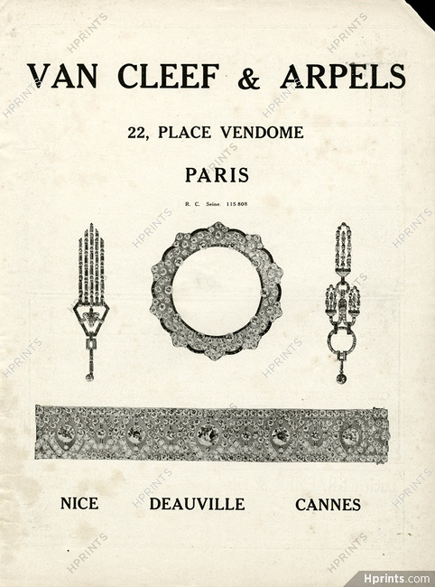 Van Cleef & Arpels 1924 Bracelet, Earrings, Brooch, Art Deco (layout misprint)