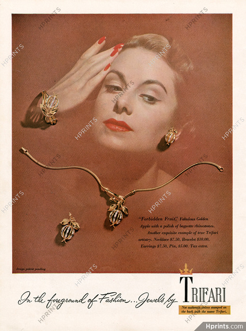 Trifari (Jewels) 1950 Forbidden Fruit