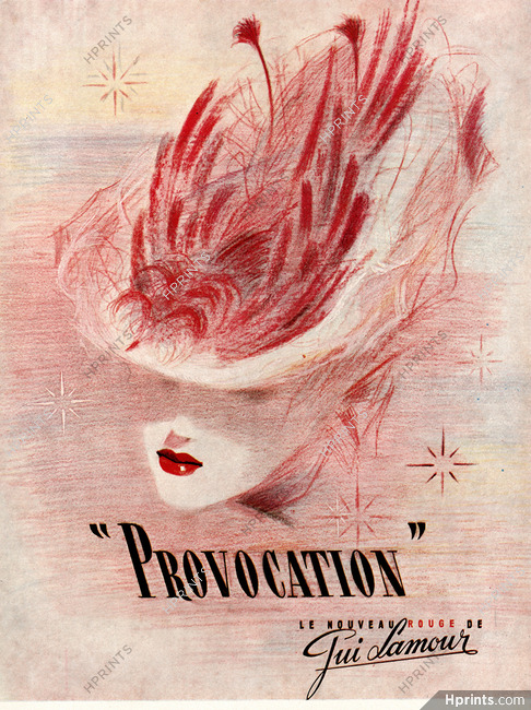 Gui Lamour (Cosmetics) 1943 Provocation, Lipstick