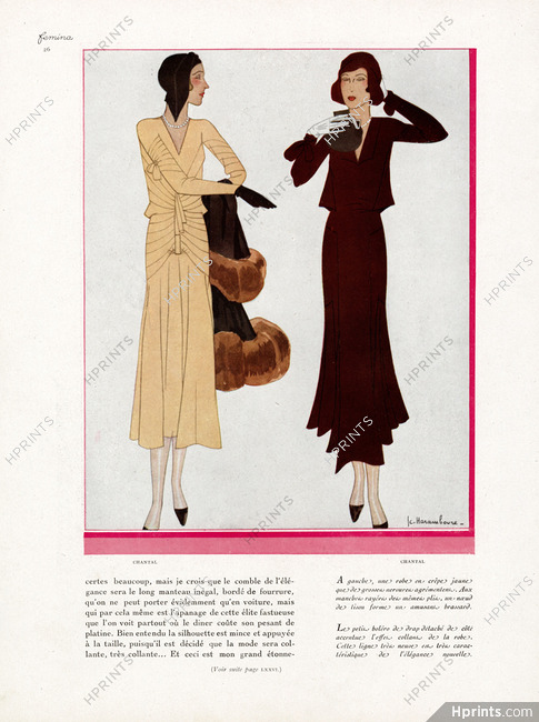 Chantal (Couture) 1929 Dresses, Bolero, Haramboure