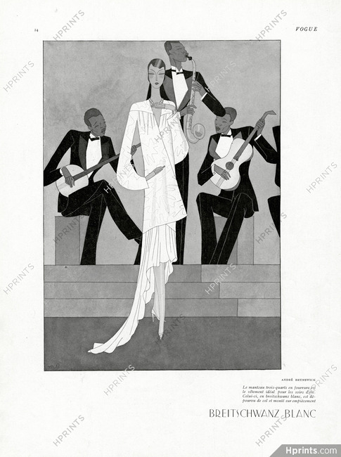 André Brunswick 1929 Breitschwantz Blanc, Jazz Band