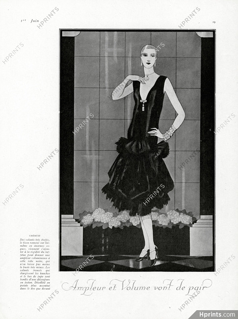 Chéruit 1926 Robe noire