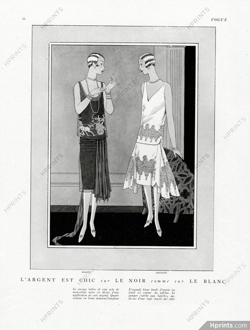 Worth, Chéruit 1926 Evening Dresses