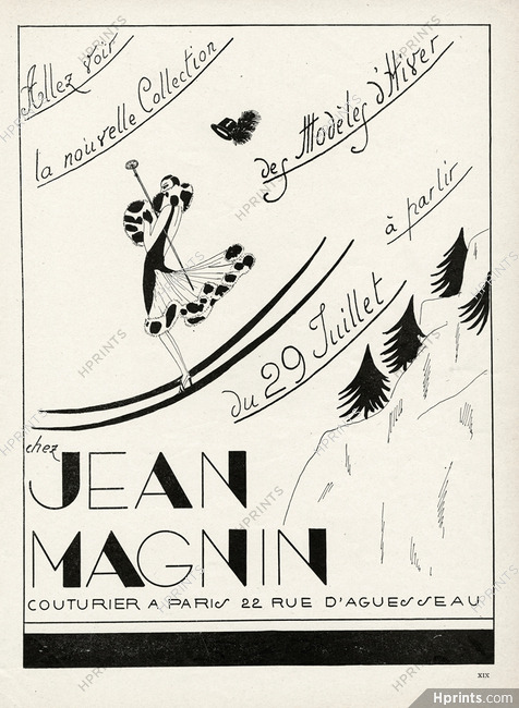 Jean Magnin (Couture) 1926, 22 rue d'Aguesseau Paris