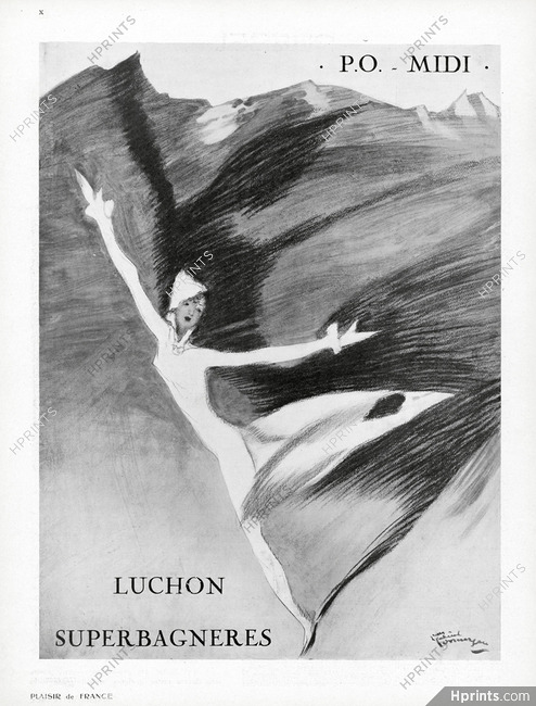 Luchon Superbagneres (City) 1934 Jean-Gabriel Domergue, Dancer