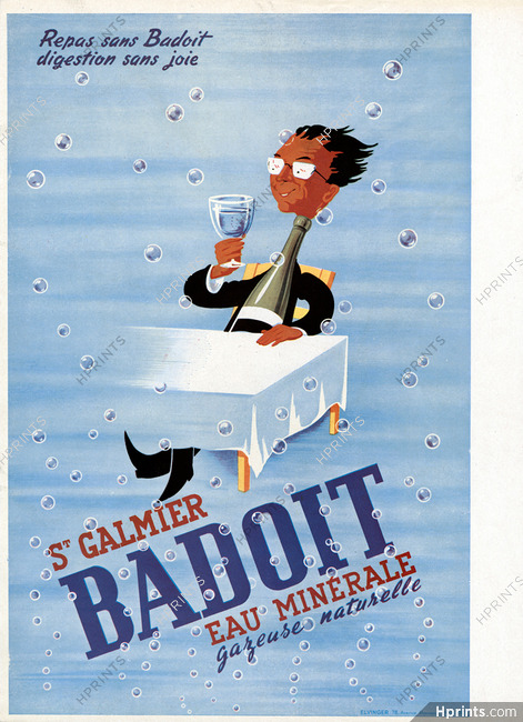 Badoit - St Galmier 1949 Poster Art