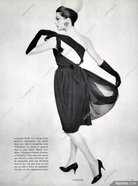 Givenchy 1959 Robe de mousseline