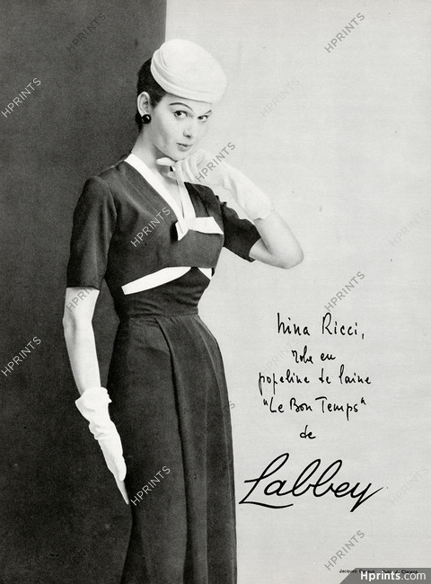 Nina Ricci 1956 Labbey, Photo Jacques Decaux
