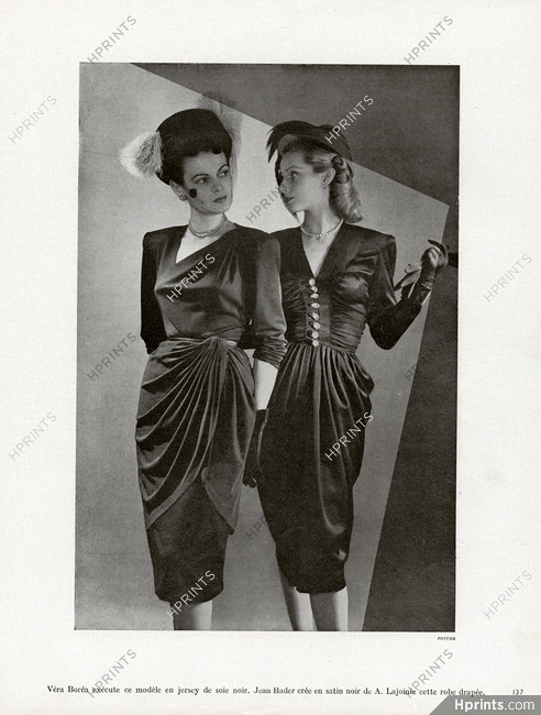 Véra Boréa & Jean Bader 1946 Photo Pottier