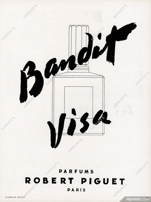 Robert Piguet (Perfumes) 1950 Bandit, Visa