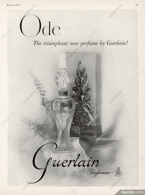 Guerlain (Perfumes) 1957 Ode