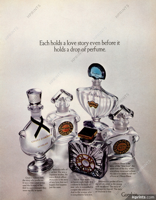 Vintage Guerlain Fleur De Feu Eau De Cologne Bottle Vintage 