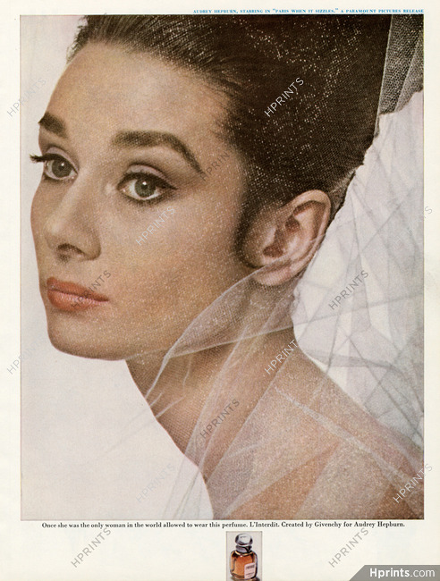 Givenchy (Perfumes) 1963 Audrey Hepburn, "L'Interdit"