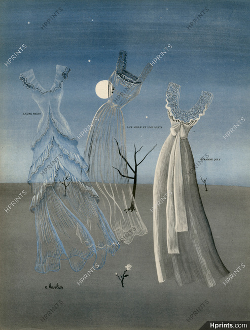 Parures de Nuit, Lingerie 1949 Laure Belin, Aux Mille et une Nuits, Suzanne Joly, André Barlier