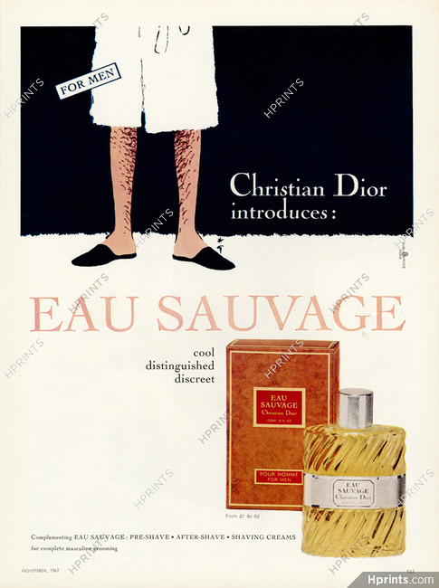 Christian Dior (Perfumes) 1967 Eau Sauvage, For Men, Gruau