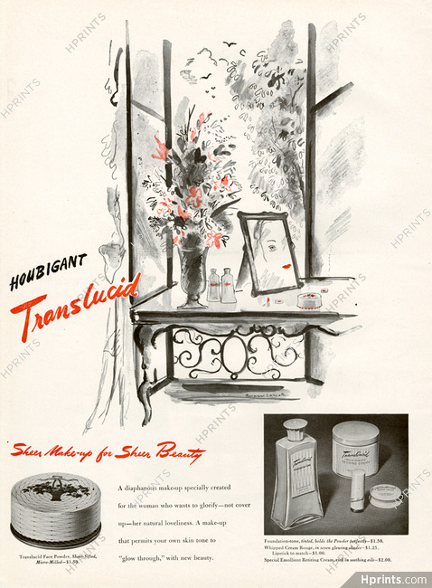 Houbigant (Cosmetics) 1944 Translucid, Bernard Lamotte