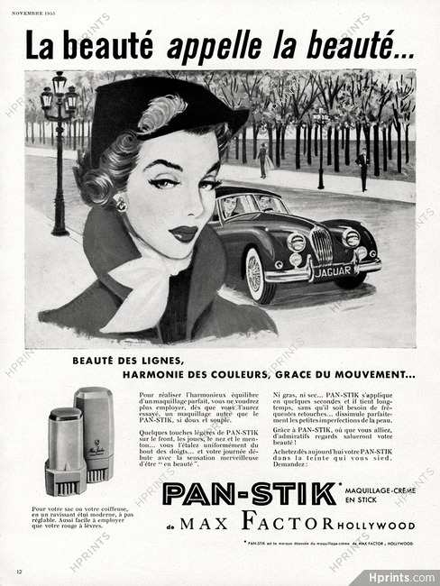 Max Factor (Cosmetics) 1955 Pan-stick, Jaguar