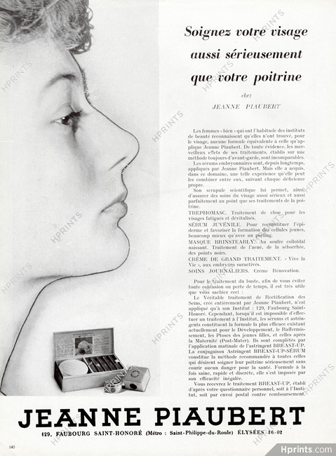 Jeanne Piaubert (Cosmetics) 1950