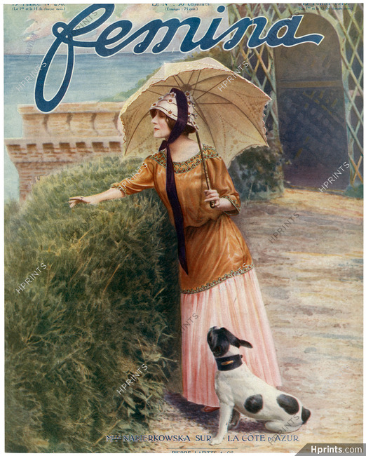 Mlle Napierkowska 1913 French Bulldog, Côte d'Azur, Femina cover